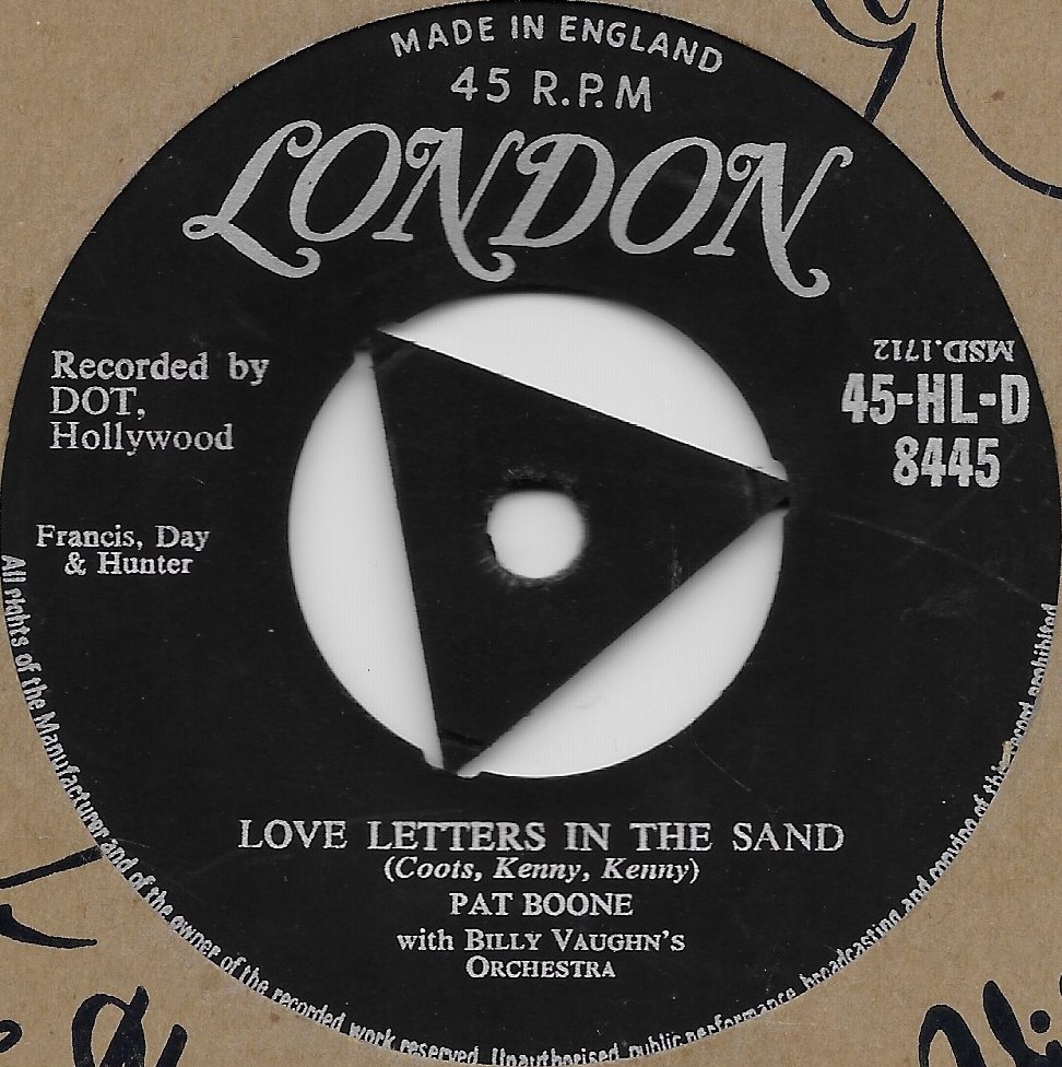 45-HL-D 8445 Bernadine Pat Boone with Billy Vaughn's orchestra from ITV, Channel 4 and Channel 5 library Label